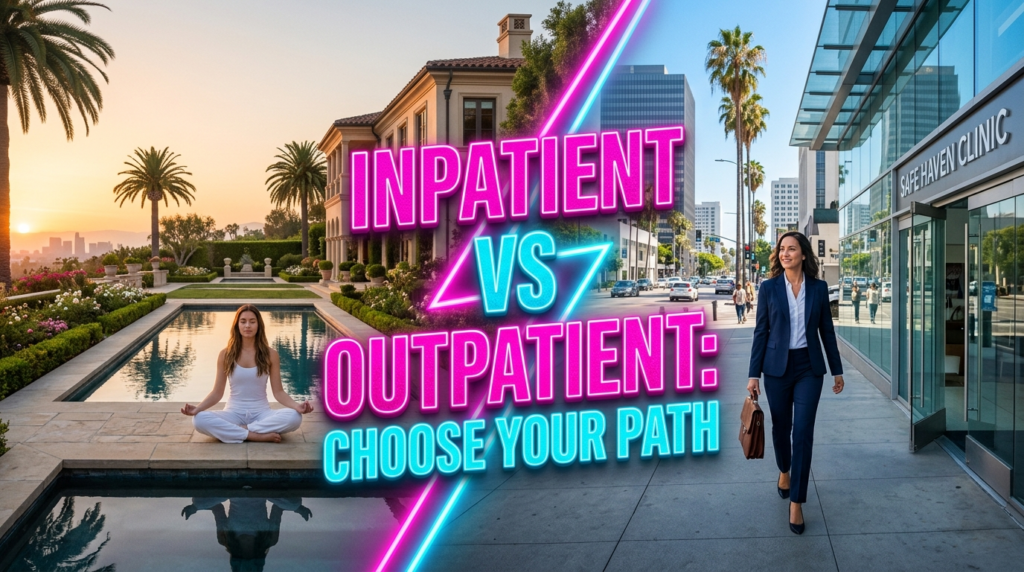 inpatient vs outpatient rehab Los Angeles